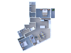 B5: Two Bedroom | View 1