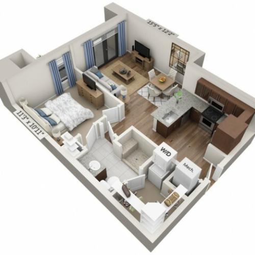 Allegro | 1 bed 1 bath | from 674 square feet