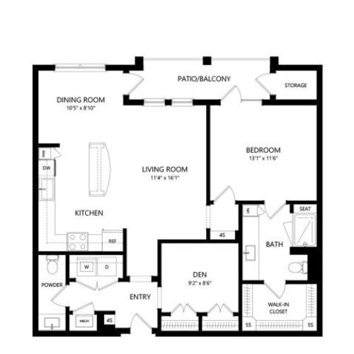 A4D | 1 bed 1 bath | from 996 square feet
