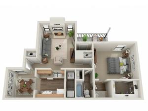 Belmont Floorplan | Vanderbilt Apartments