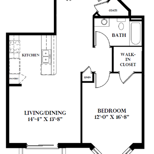 The Boothbay- 1 Bed, 1 Bath