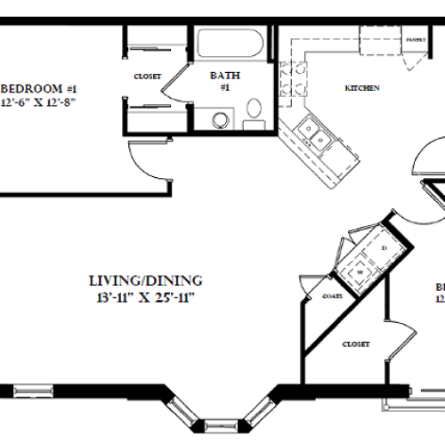 The Seabrook-2 Bed, 2 Bath