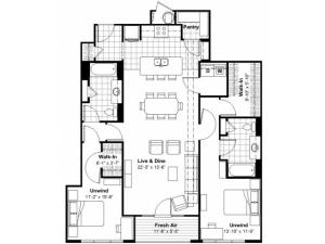 2 Bedroom  | Apartments Kansas City, MO | Lofts at Union Hill