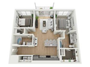 2 Bedroom Floor Plan/Advenir at Flowery Branch