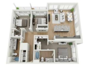 3 Bedroom Floor Plan/Advenir at Flowery Branch