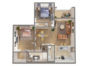 2 Bdrm Floor Plan | Luxury Apartments In Naples Florida | Advenir at Aventine