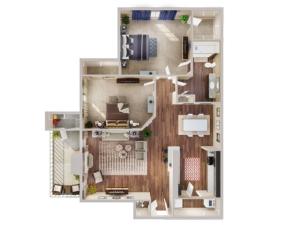 Floor Plan 1 | Apartments In Lake Charles LA | Advenir at Lake Charles