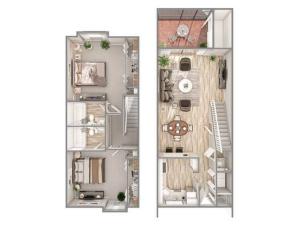 2 Bdrm Floor Plan | Apartments In Coconut Creek Florida | Advenir at Cocoplum