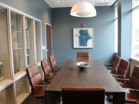 Business Center with Conference Table | Wabash Landing | Off-campus Apartments near Purdue