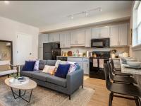Open-Concept Living Area | Latitude at Hillsborough | Student Apartments Raleigh