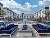 Fire Feature | Latitude at Hillsborough | New Apartments Near NCSU in Raleigh
