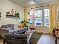 Pleasant Living Room | Latitude at Kent | Off-Campus Apartments near KSU
