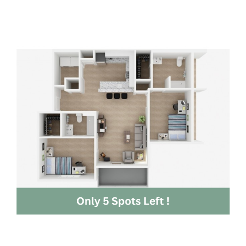 2x2 Floor Plans | Valley Falls | Apartments in Spartanburg, SC