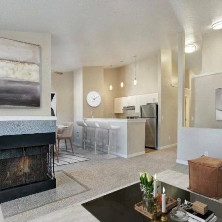 "Classic Living Area with Carpet | Westview Village Apartments | Renton Apartments 1 Bedroom