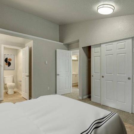 Classic Finish Primary Bedroom |  Apartments in Renton WA  | Westview Village