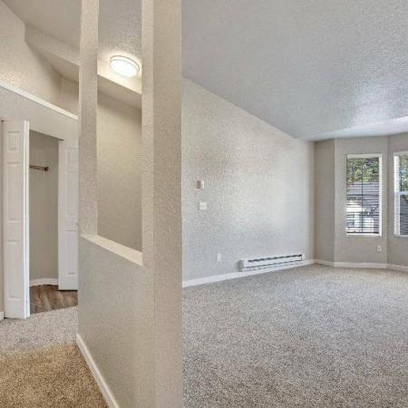 Living Room with Bay Windows | Renton WA Apartments | Westview Village