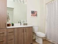 Large Bathrooms with Extra Cabinet Storage Space | Apartments in Edgewood WA | 207 E