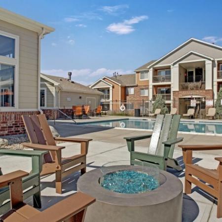 Outdoor Fire Pit | Apartments For Rent Castle Rock Colorado | The Bluffs at Castle Rock