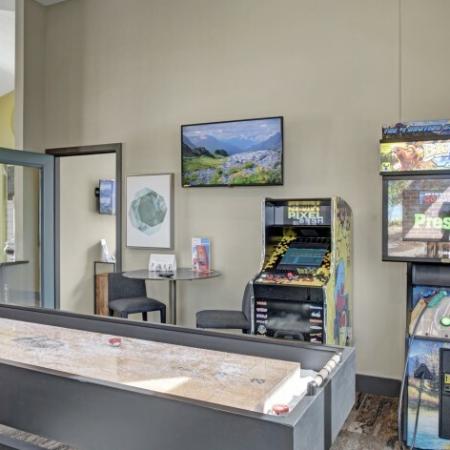 Game Room with Shuffleboard | Apartments For Rent Castle Rock Colorado | The Bluffs at Castle Rock