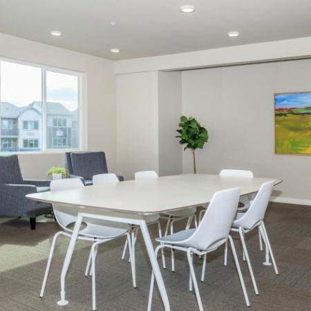 Large, open interior gathering area | Outlook at Pilot Butte Apartments | Apartments Bend Oregon