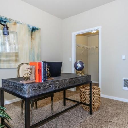 Living Space with Closet Storage Space | Outlook at Pilot Butte Apartments | Apartments Bend Oregon