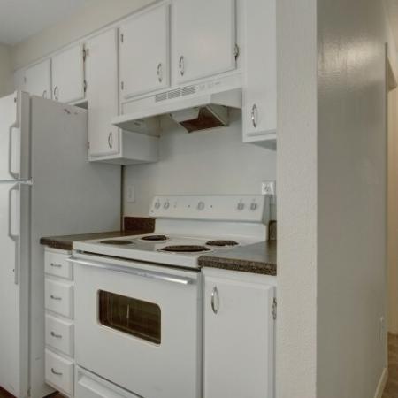 Spacious Kitchen with White Appliances | Apartments for Rent in Park City UT | Elk Meadows
