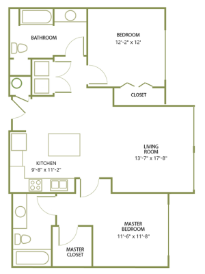 Three Bedroom Floor Plan | Apartments For Rent In Salem, OR | South Block Apartments