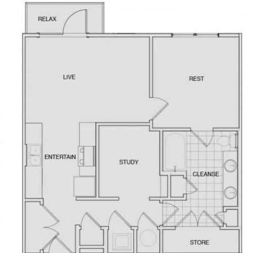 Floor Plan 5 | Best Apartments In Nashville | Note 16