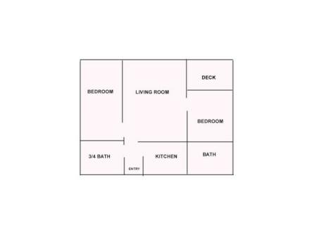 2 Bedroom Floor Plan | Apartments In Shoreline Washington | Meadowbrook Apartments