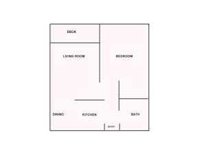 1 Bedroom Floor Plan | Apartments For Rent Shoreline Wa | Meadowbrook Apartments