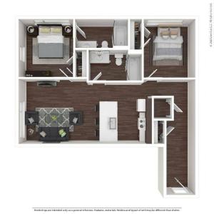Two Bedroom Apartment | HANA Apartments | Seattle Apartments