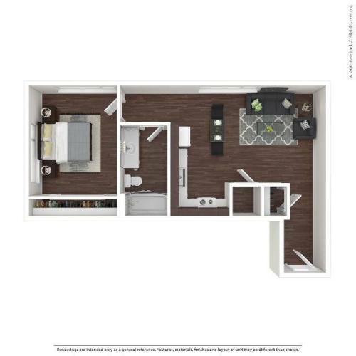 One Bedroom Apartment | HANA Apartments | Seattle Apartments