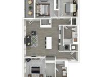 3 Bedroom Two Bath Floor Plan | Apartments For Rent In Edgewood Washington | 207 East