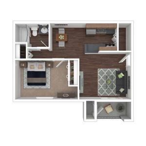 1 Bedroom | Mallside Forest | Charlottesville Apartments