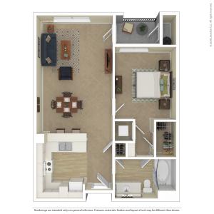Floor Plan 5 | Apartments For Rent In North Las Vegas | Avanti