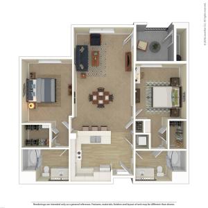 Floor Plan 13 | Best Apartments In North Las Vegas | Avanti