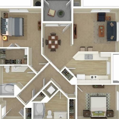 Floor Plan 11 | Apartments For Rent In Northwest Las Vegas | Avanti