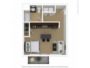Floor Plan 1 | Luxury Apartments In Beaverton Oregon | Element 170