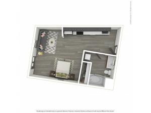 Studio Floor Plan  |  Apartments For Rent in Portland, OR  |  Sanctuary Apartments