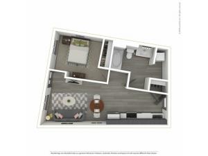 One Bedroom Floor Plan | Apartments For Rent In Portland, OR | Sanctuary Apartments