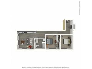 One Bedroom Floor Plan | Apartments For Rent In Portland, OR | Sanctuary Apartments