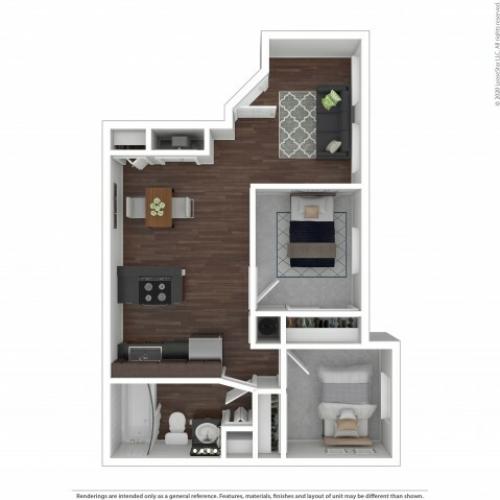 Two Bedroom Floor Plan | Apartments For Rent In Park City, UT | Elk Meadows Apartments