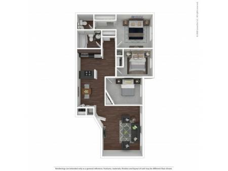 Three Bedroom Floor Plan | Apartments For Rent In Park City, UT | Elk Meadows Apartments