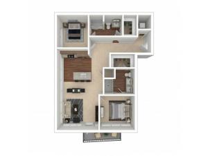 Floor Plan 10 | Crossroads at the Gulch | Nashville Apartments For Rent