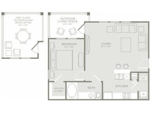 Floor Plan 2 | Apartments Conroe TX | The Towers Woodland