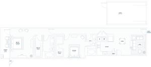 2 Bed 2 Bath Floor Plan | Apartments in McKinney, TX | The Mansions of Prosper