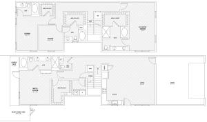 4 Bedroom Floor Plan | Apartments In McKinney TX | Luxe Prosper