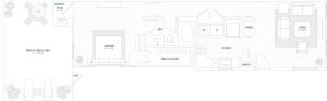 1 Bed 1 Bath Floor Plan | Apartments in McKinney, TX | The Mansions of Prosper