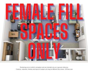 Female Fill Spaces Only!