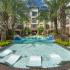Tropical-styled pool | Domain West | Houston Apartments